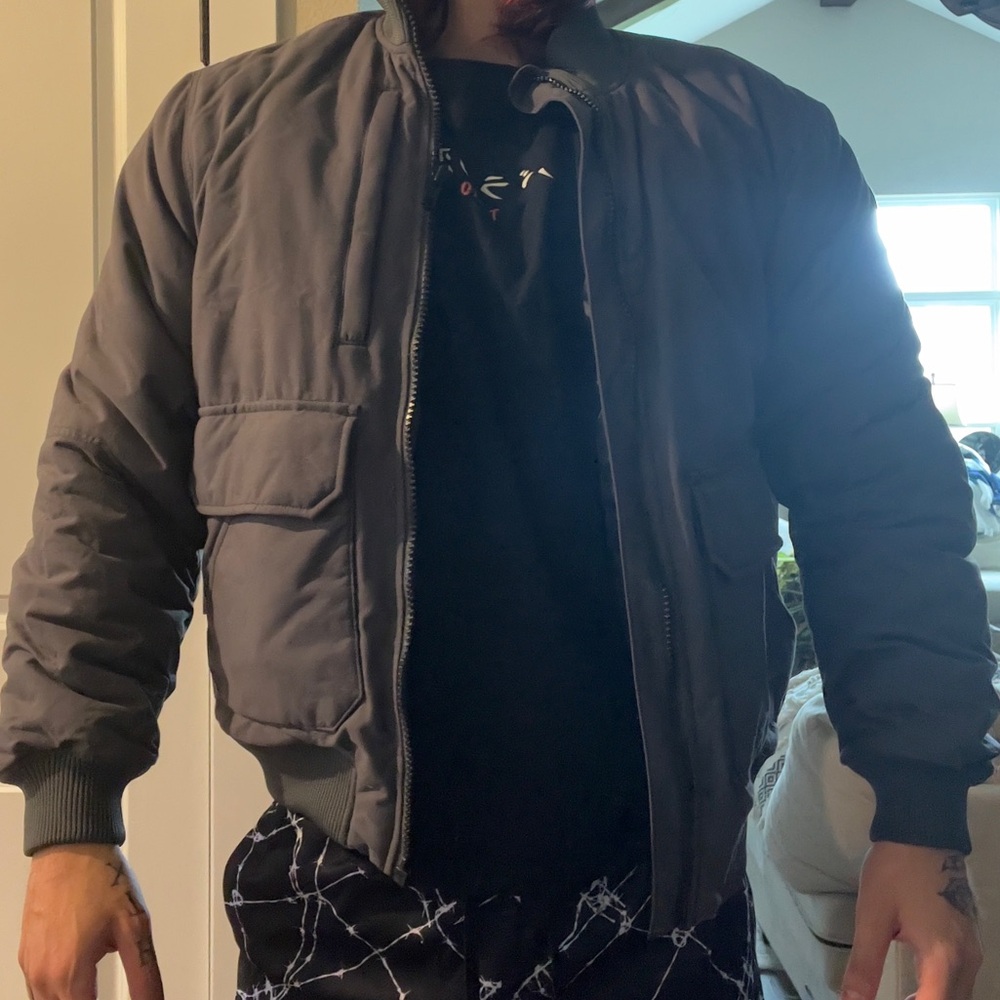 Men's Engelbert Strauss Gray Bomber Jacket